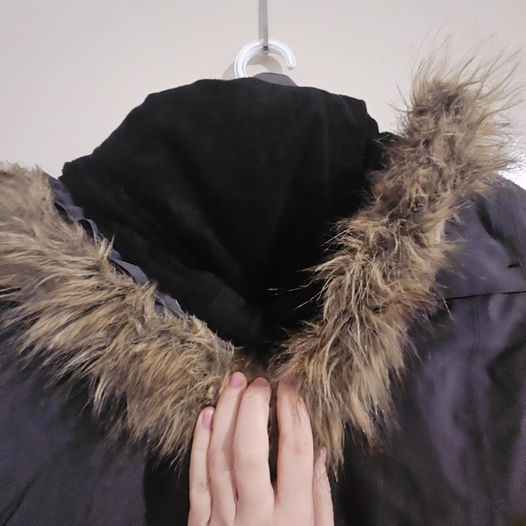 Womens's Gray Parka Coat - Picture 7 of 13